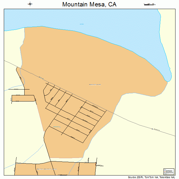 Mountain Mesa, CA street map