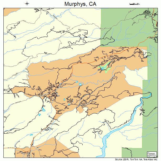 Murphys, CA street map