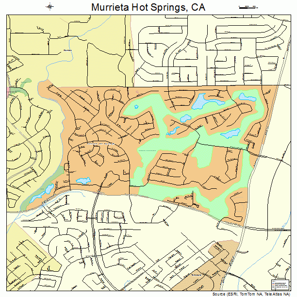 Murrieta Hot Springs, CA street map