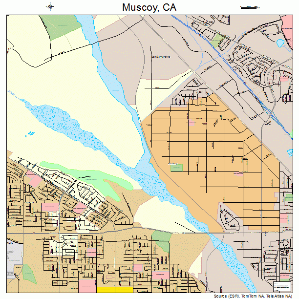 Muscoy, CA street map