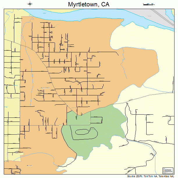 Myrtletown, CA street map