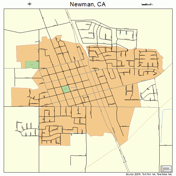 Newman, CA street map