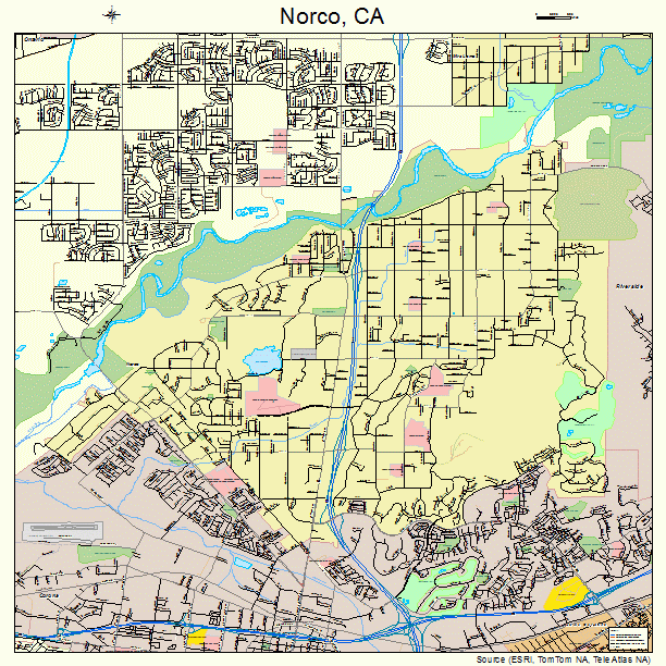 Norco, CA street map