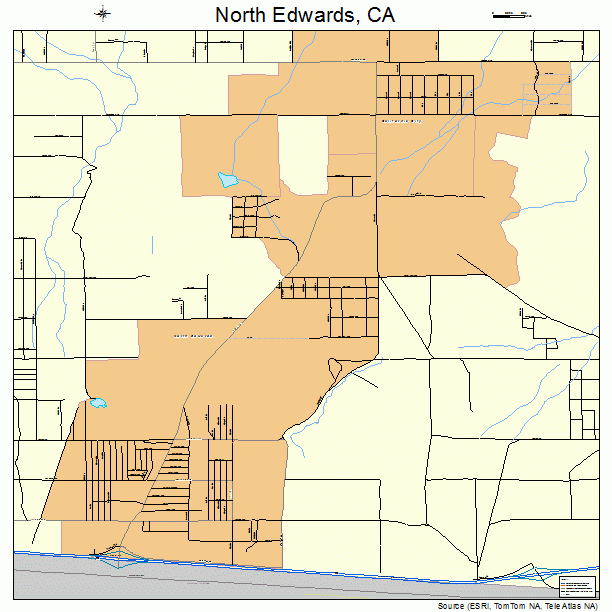 North Edwards, CA street map