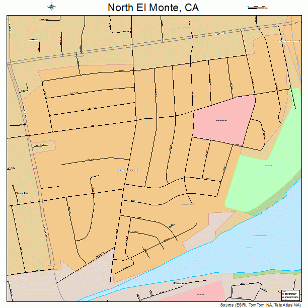 North El Monte, CA street map