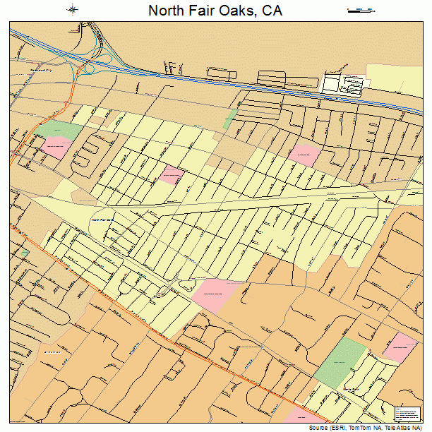 North Fair Oaks, CA street map