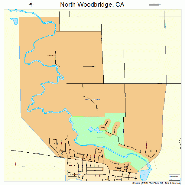 North Woodbridge, CA street map