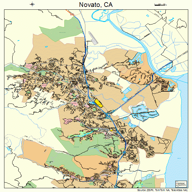 Novato, CA street map