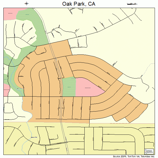 Oak Park, CA street map