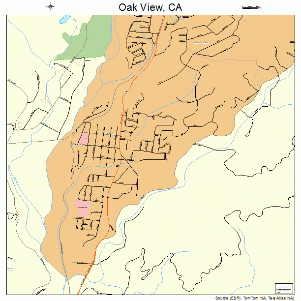 Oak View, CA street map