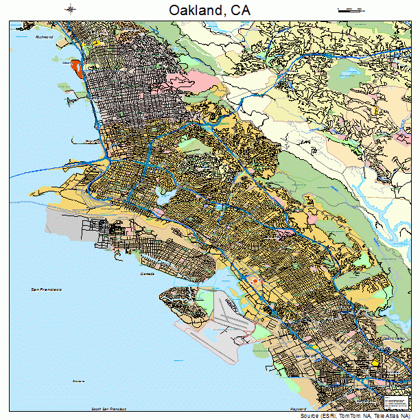 Oakland, CA street map