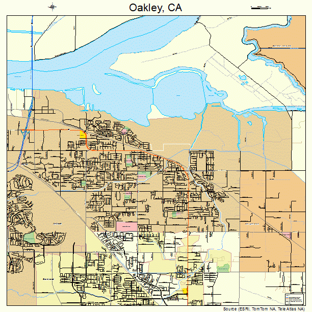 Oakley, CA street map