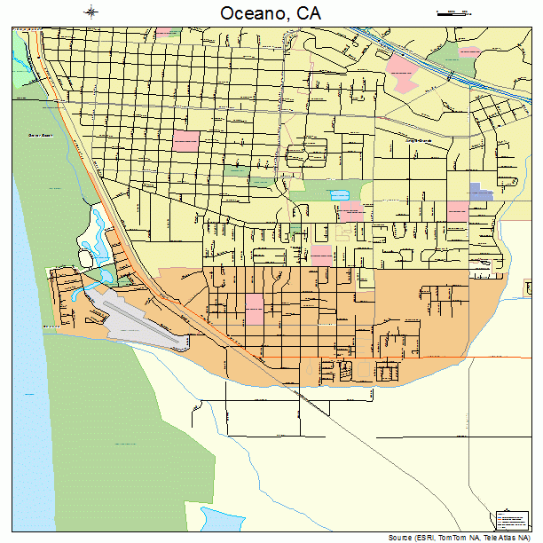 Oceano, CA street map