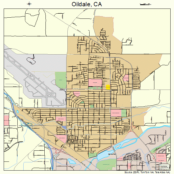 Oildale, CA street map