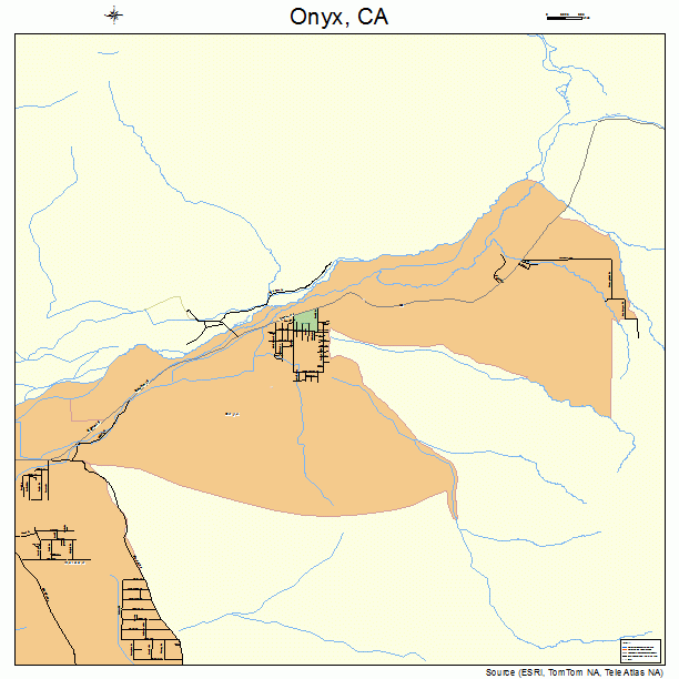 Onyx, CA street map