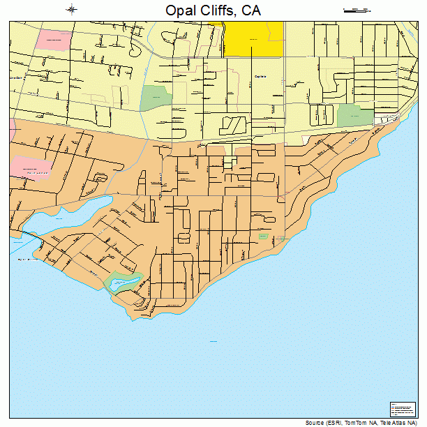 Opal Cliffs, CA street map