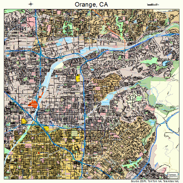 Orange, CA street map