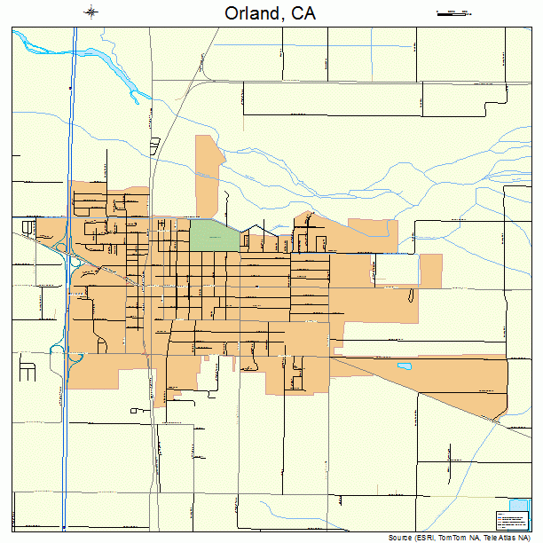 Orland, CA street map