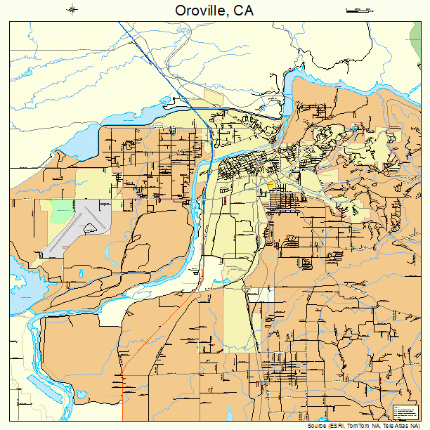 Oroville, CA street map
