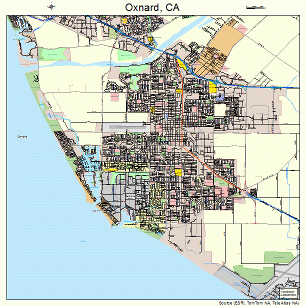 Oxnard, CA street map