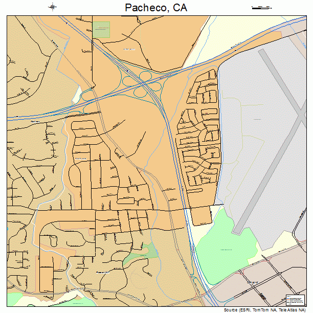 Pacheco, CA street map