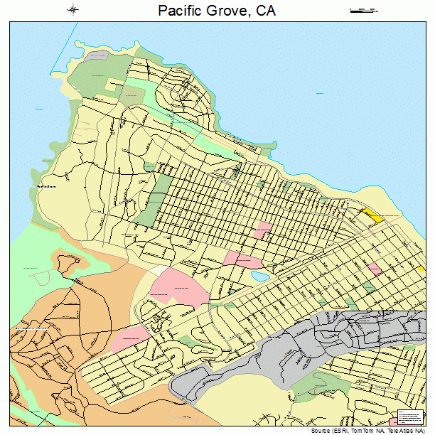 Pacific Grove, CA street map