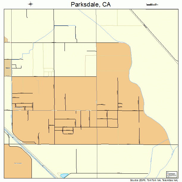 Parksdale, CA street map