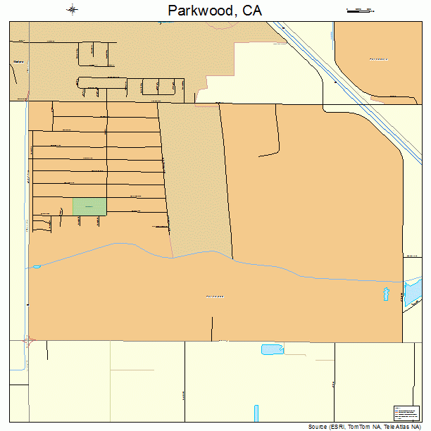 Parkwood, CA street map