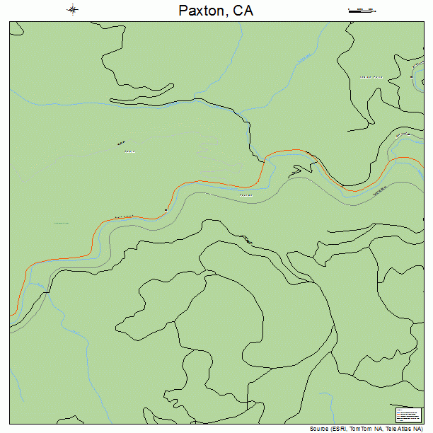 Paxton, CA street map