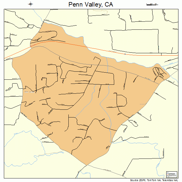 Penn Valley, CA street map