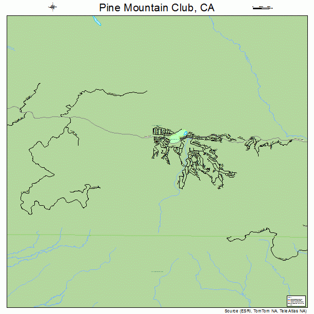 Pine Mountain Club, CA street map