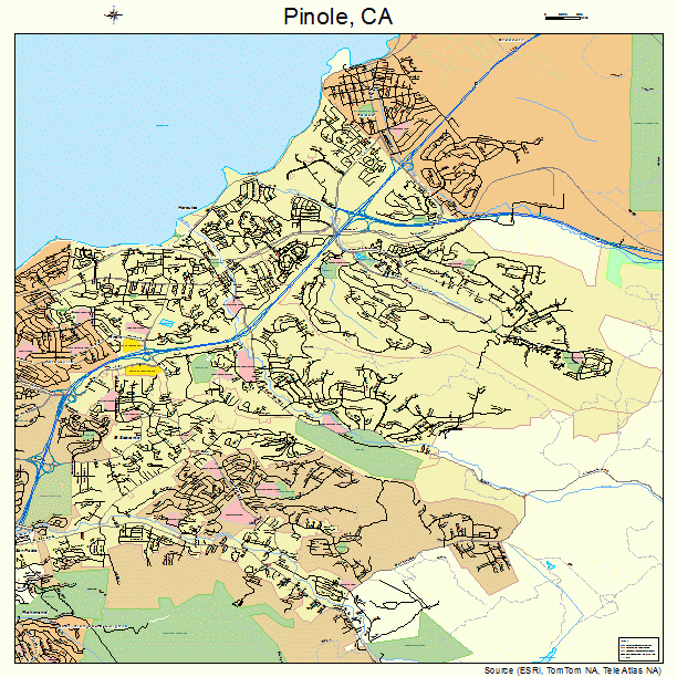 Pinole, CA street map