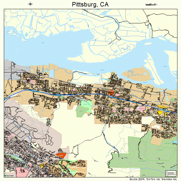 Pittsburg, CA street map