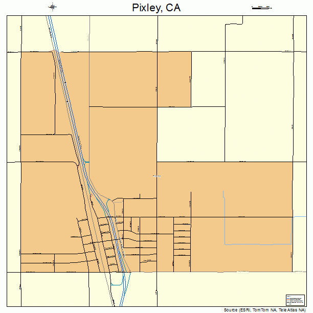 Pixley, CA street map