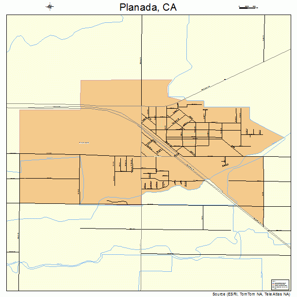 Planada, CA street map