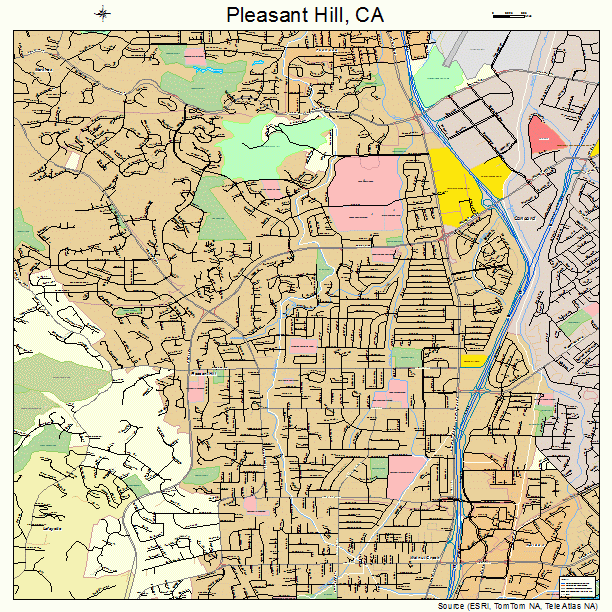 Pleasant Hill, CA street map
