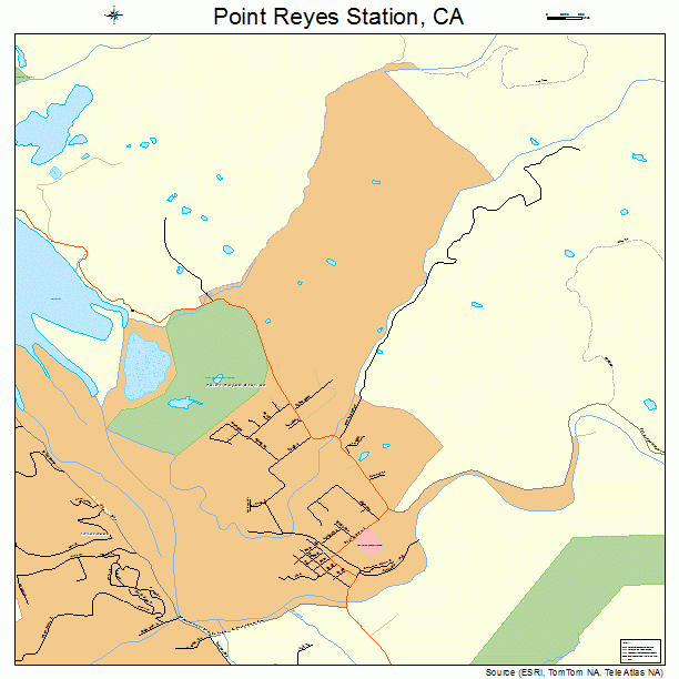 Point Reyes Station, CA street map