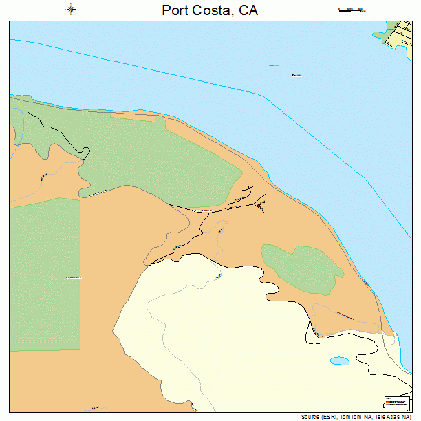 Port Costa, CA street map