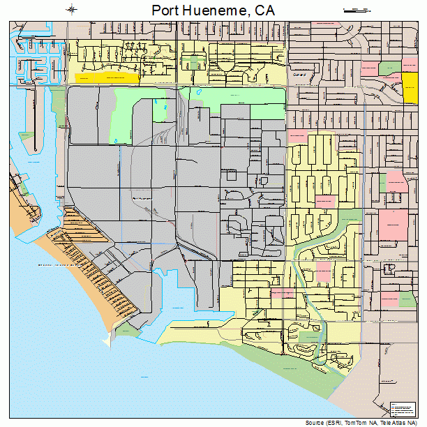 Port Hueneme, CA street map