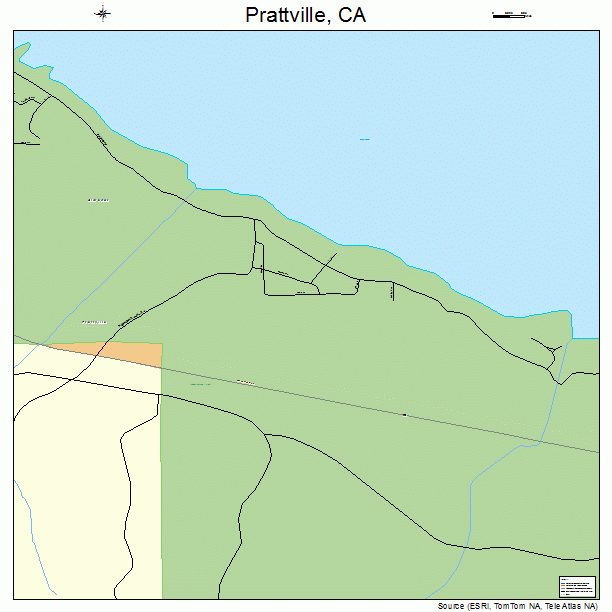 Prattville, CA street map