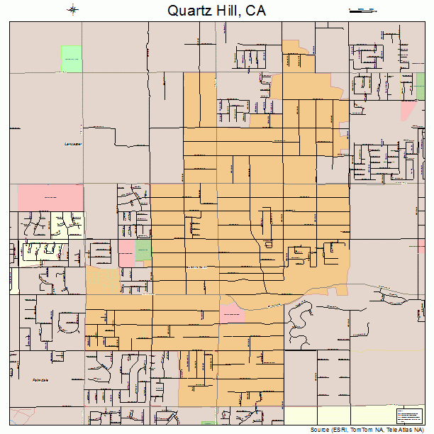 Quartz Hill, CA street map