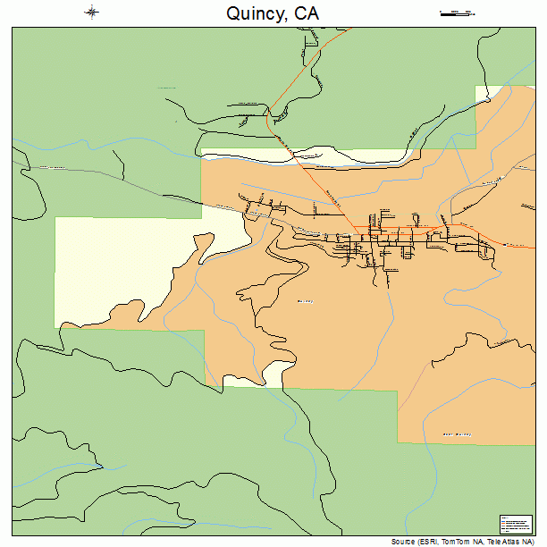 Quincy, CA street map