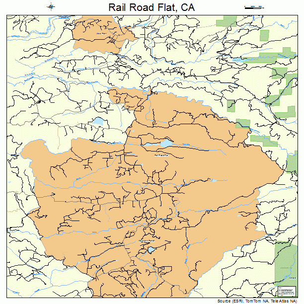 Rail Road Flat, CA street map