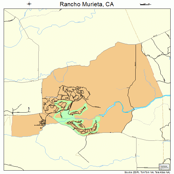 Rancho Murieta, CA street map