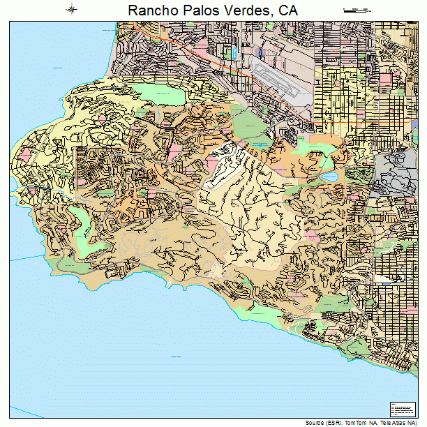 Rancho Palos Verdes, CA street map