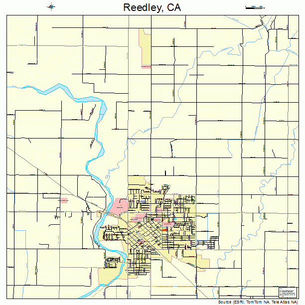 Reedley, CA street map