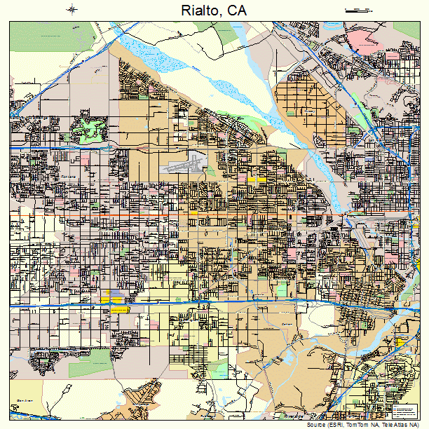 Rialto, CA street map