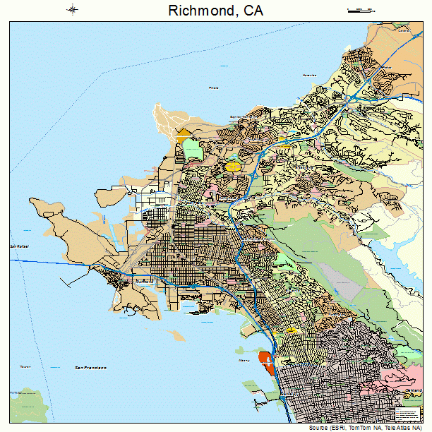 Richmond, CA street map