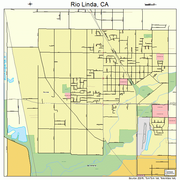 Rio Linda, CA street map