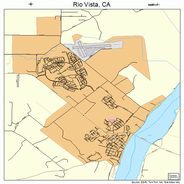 Rio Vista, CA street map